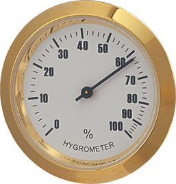 Tobacco Cigar Hygrometer 37.8mm Diameter Round Shape For Humidors Smoking