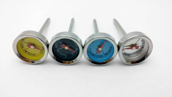 Meat Oven Safe 4 Mini Steak Cooking Thermometer Set For Grilling