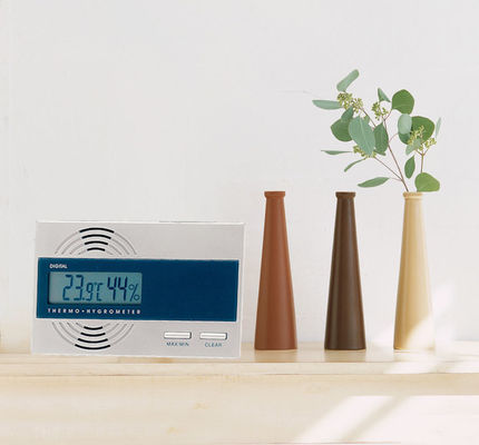 Desktop 3V Indoor Outdoor Temperature Gauge Electronic Humidity Thermometer