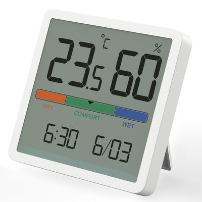 Plastic Mini LCD Digital Temperature Humidity Meter Touch Sensitive Hygrometer