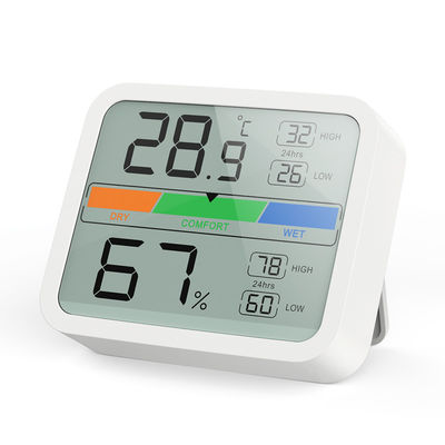 ABS Plastic Indoor Outdoor Thermometer Digital Temperature Humidity Meter