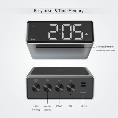 Multi Function 10W Wireless Charging Clock Mobile phone Fast Charger