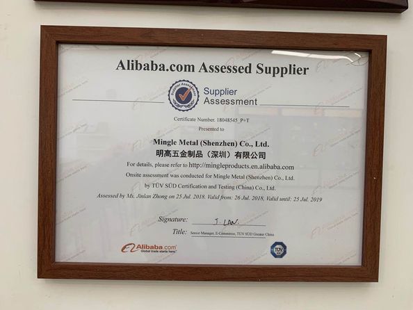 China Mingle Scitek  (Shen Zhen) Co., Ltd. certification